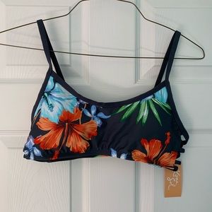 Tropical Print bikini top